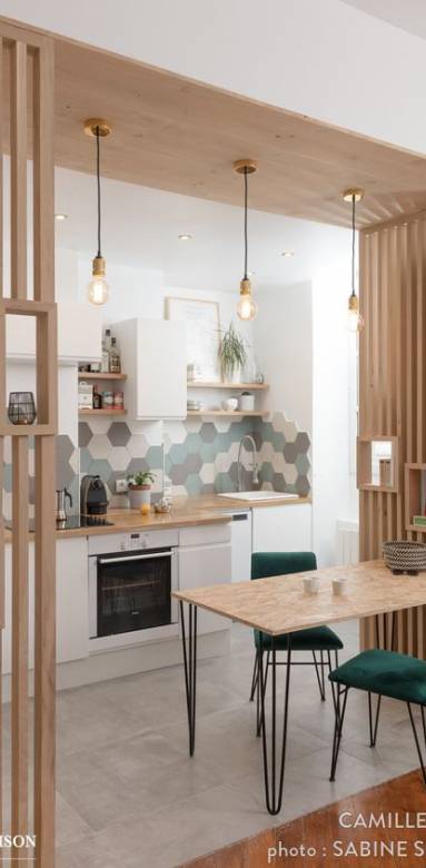 Cloison de cuisine - salon