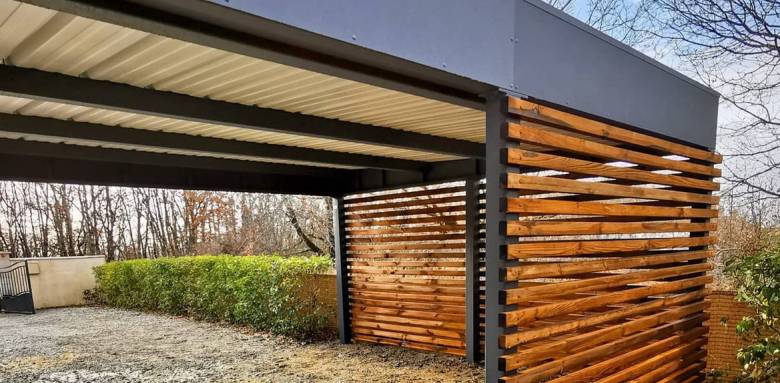 Création de carport à ossature métallique - Montauban 82