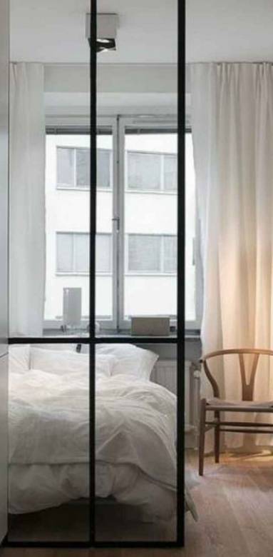 Verrière d'intérieur entre chambre et dressing