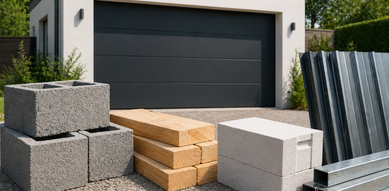 choisir bons matériaux construction garage