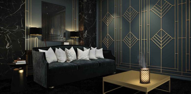 Décoration Arts Déco - rideaux et tapis -