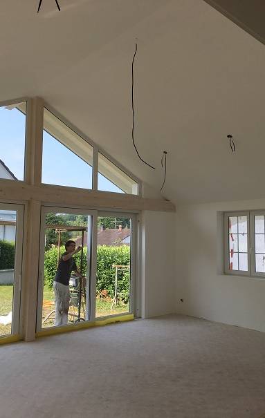 Extension bois en cours de travaux