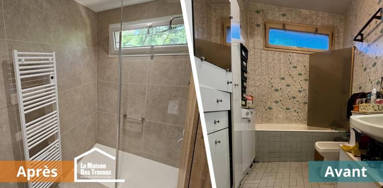 Rénovation salle de bain pour valorisation du bien à Francheville 69340