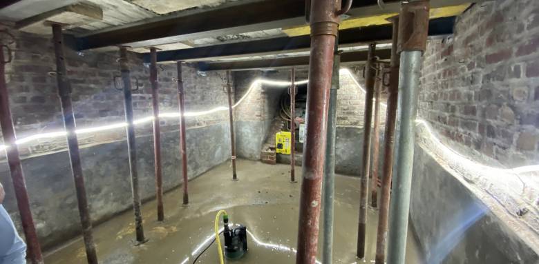 Sécurisation de la structure par étayage 