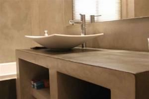Béton ciré dans la douche