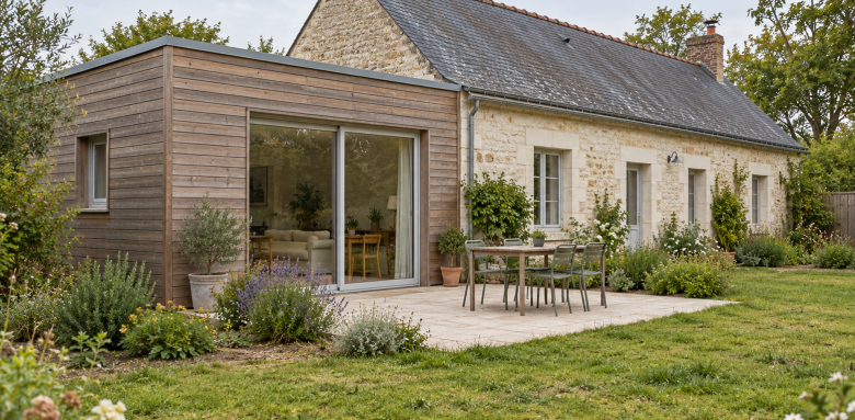 Extension en bois à toit plat en 2026 : une solution moderne à Amboise