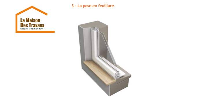 Pose de fenêtre en feuillure à Francheville 69340