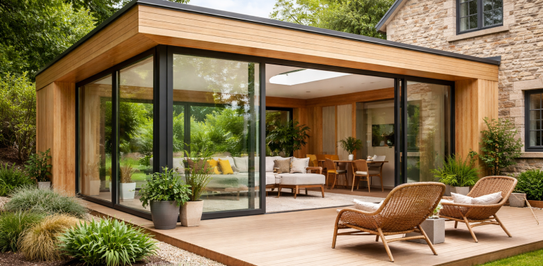 Extension avec baie vitrée : apporter lumière et modernité à votre maison