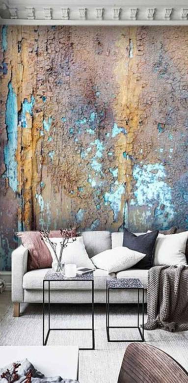 Trash wall en enduit