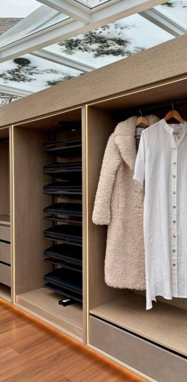 Même en sous pente, le dressing trouve sa place