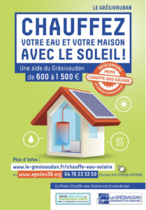 aide du Grésivaudan pour l'installation d'un nouveau chauffe-eau