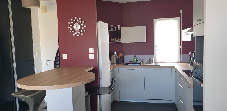 Rénovation de cuisine avec espace repas