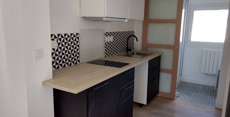 Rénovation d’une petite cuisine d’appartement à Cherbourg-en-Cotentin
