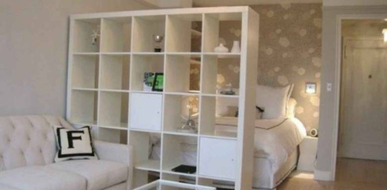 Astuces d'aménagement de studio, meuble de séparation - Nantes 44