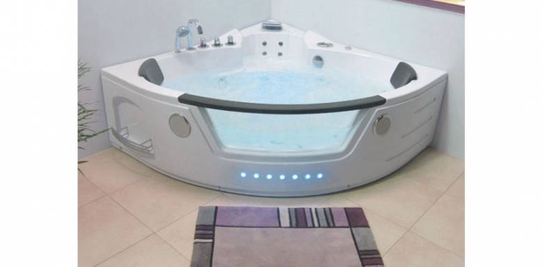 baignoire d'angle balnéothérapie Wirlpool 
