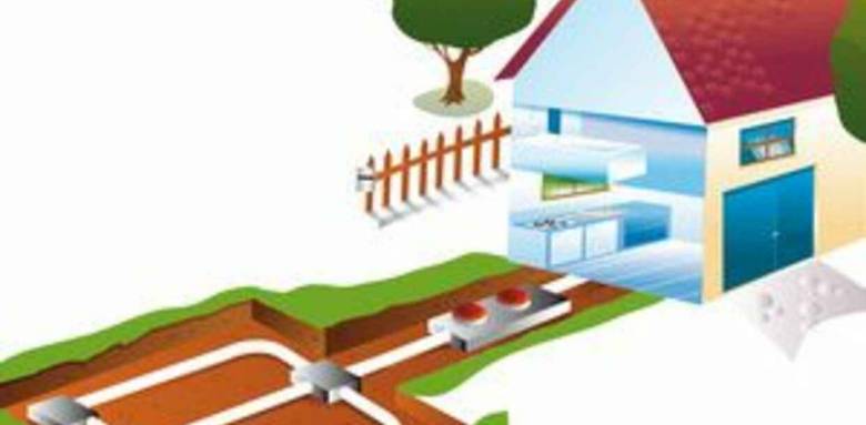 Schéma d'une pompe à chaleur géothermique à capteur horizontal - Nantes 44