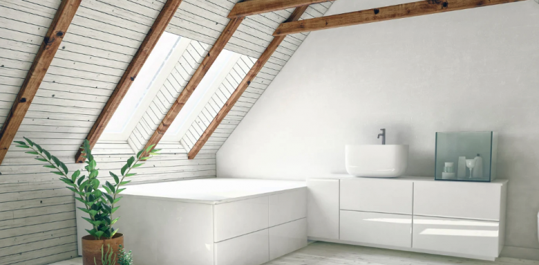 Aménagement salle de bain sous les combles