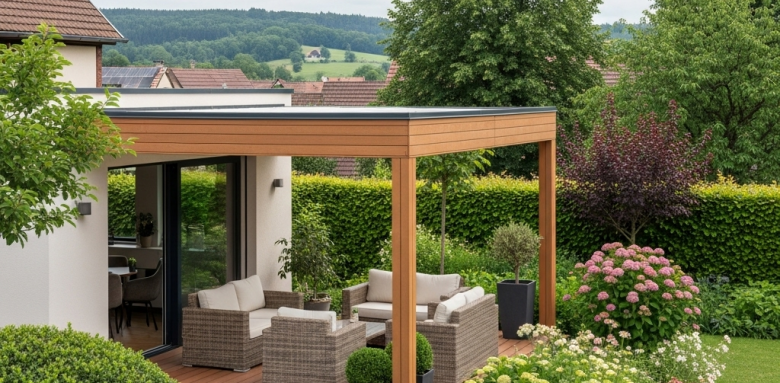 Terrasse courverte illustration