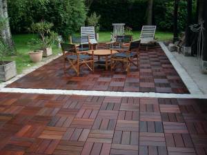 terrasse en caillebotis