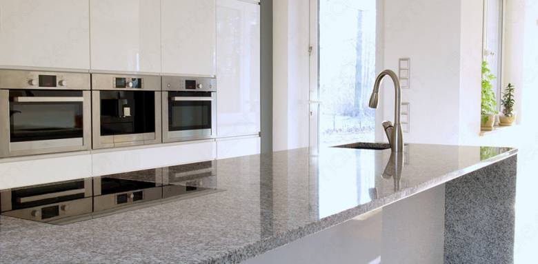 Plan de travail en Corian coloris gris