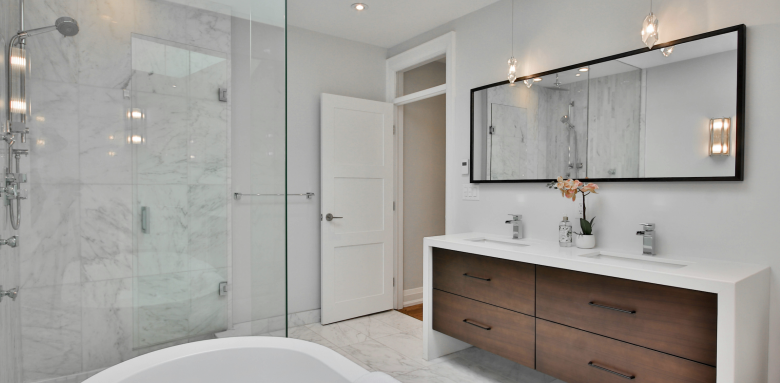 salle de bain noyer