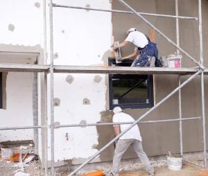 Ravalement de façade chantier