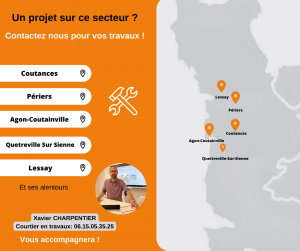 Courtier en travaux sur Coutances 50200