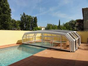 Abri de piscine coulissante medium