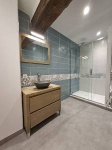  Salle de bain avec baignoire remplacée par une douche - Ambérieu-en-Bugey Bourg-en-Bresse Meximieux 01
