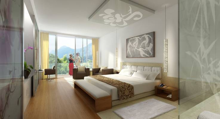 Parquet pour chambre d'hôtel