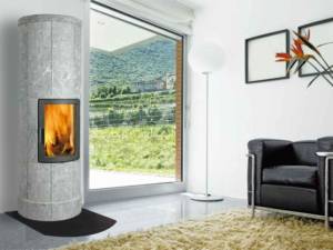 poêle à bois en pierre ollaire