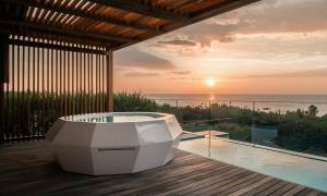 Spa sur terrasse à Deauville