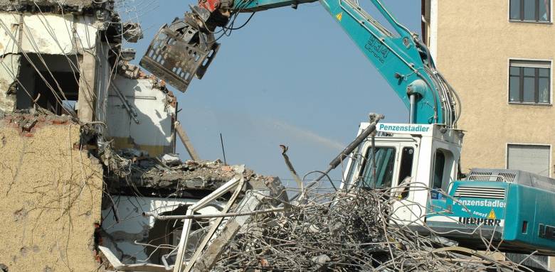 démolition en cours