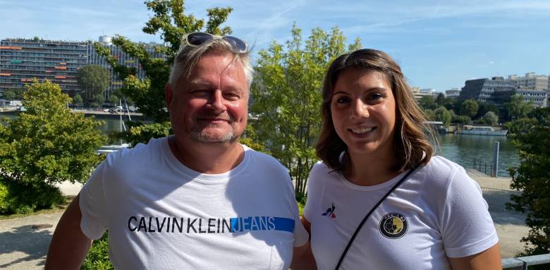 Frédéric Rivière avec Laura Flippes