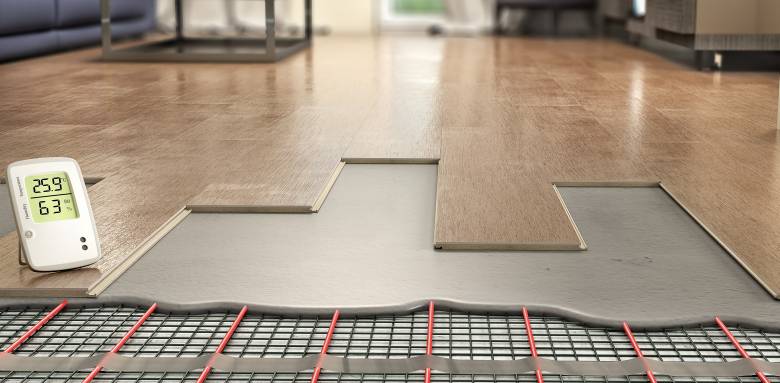 Un plancher chauffant basse température.