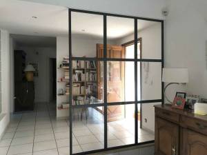 Verrière cuisine entrée