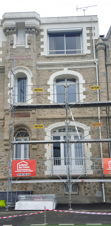 Ravalement de façade d'un immeuble en copropriété