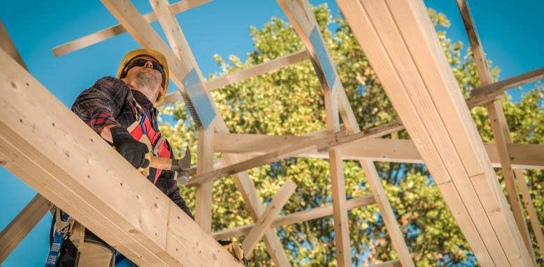 Charpente de maison neuve