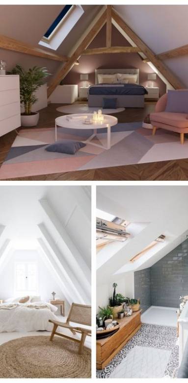 Combles aménagés avec sdb et chambre