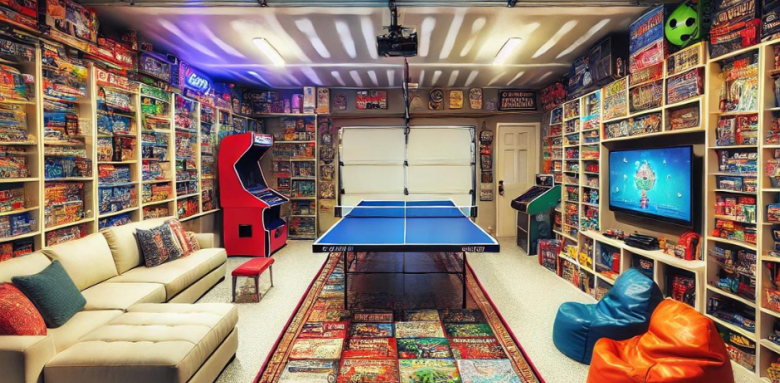 Salle de jeux dans garage Arras