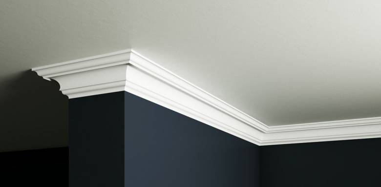 Plafond avec corniche d'angle