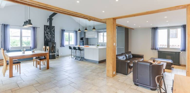 Revêtement de sol intérieur en dallage en pierre naturelle - Montauban 82