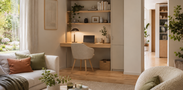 Coin bureau dans le salon : les bonnes idées pour l'intégrer avec style à meyzieu