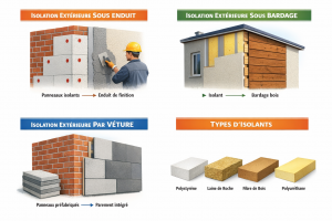 Différents types d'ITE