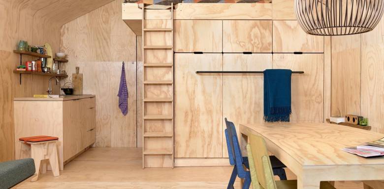 maison en carton recyclé