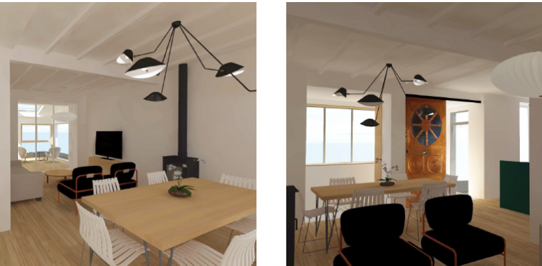 Visuel 3D rénovation maison Brest 29200