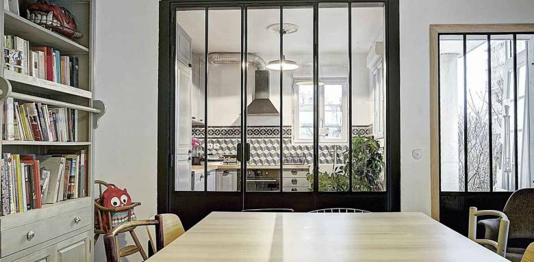 Verrière d'intérieur pour cuisine