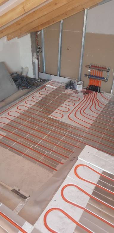 installation d'un chauffage au sol