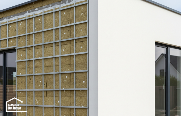  ​​Isolation thermique par l'extérieur d'une maison à Carvin par La Maison des Travaux