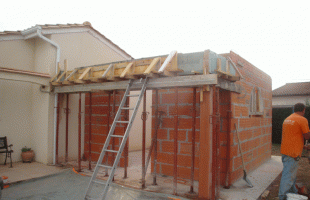 chantier extension de maison